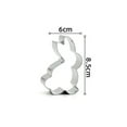 thumbnail image 1 of Variety Styles Stainless Steel Easter Biscuit Cutter Easter Rabbit Eggs Carrot Cookie Mold Kitchenware Cookie Cutter Baking Tool, 1 of 5