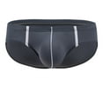 thumbnail image 1 of LSLJS Men's Small Flat Angle Underwear With Breathable Mesh and Low Waisted Triangular U-shaped Underwear, Men's Briefs, 1 of 3