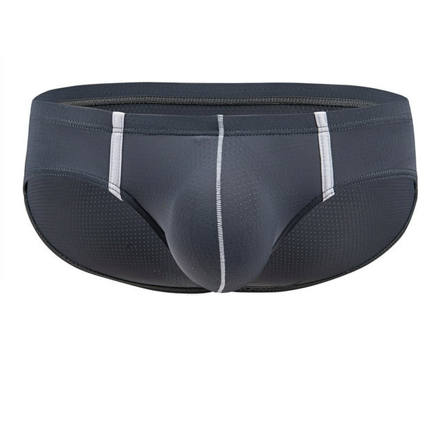 LSLJS Men's Small Flat Angle Underwear With Breathable Mesh and Low Waisted Triangular U-shaped Underwear, Men's Briefs