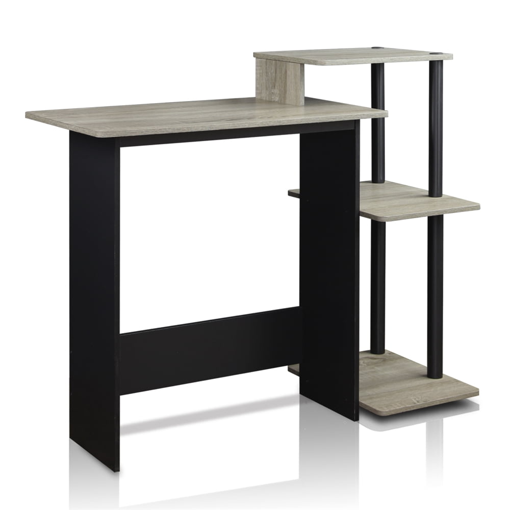 Furinno 11192 Efficient Home Laptop Notebook Computer Desk, French Oak/Black