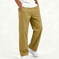 thumbnail image 2 of Plebaso Kids School Uniform Pants with Pockets Elastic Waist Straight Leg Dress Trousers for Boys Girls, 2 of 7