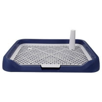 Bbanquetan Yellow Plastic Dog Potty Tray for Small and Medium Dogs Easy to Clean with Splashproof Design for