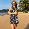 thumbnail image 3 of Disketp Mushrooms para Vestido sin Mangas para Mujeres, Vestidos de Verano para Mujeres, Casual y Holgado para la Playa, 3 of 7