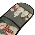 thumbnail image 4 of Yayeee Double Oven Mitt Kitchen Heat Resistant Baking 35" x7" Quilted Glove, Gray Snowmen, 4 of 6