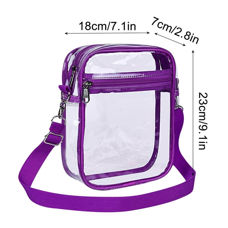 Clear Multi pocket Crossbody Bag Clear Mini Sling Bag Women s Men s Messenger Bag Clear Messenger Bag Crossbody Shoulder Bags Travel Bag Purse Casual