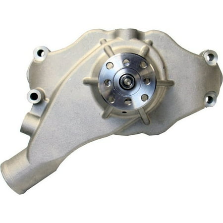 Proform 68243 Water Pump Mechanical Short Style High Flow Satin Fits select: 1970 CHEVROLET MALIBU, 1970 CHEVROLET NOVA
