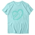 thumbnail image 1 of Blusas de Manga Corta para las Mujeres Divertido Impreso Cuello Redondo Tee, Vintage Humor Gráfico Blusas de Primavera para las Mujeres, 1 of 3