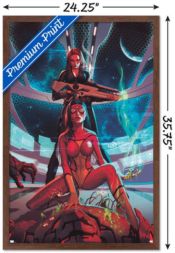 Marvel Comics - Spider Woman - Avengers Assemble #19 Wall Poster, 22.375" x 34", Framed