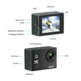 thumbnail image 6 of Action Camera Ultra HD 4K 16.0MP WiFi 2.0" Screen 170D Underwater 30M Go Waterproof Pro Helmet Video Recording Cameras Sport Cam ,Smooth Stabilization, 6 of 7