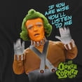 thumbnail image 3 of Willy Wonka And The Chocolate Factory Oompa Loompa Listen Kids T Shirt (Large) for Youth Toddler Boys and Girls, Black, 3 of 5