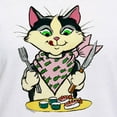 thumbnail image 3 of CafePress - Sushi Cat Women's V Neck T Shirt - Womens Cotton V-Neck T-shirt, 3 of 4