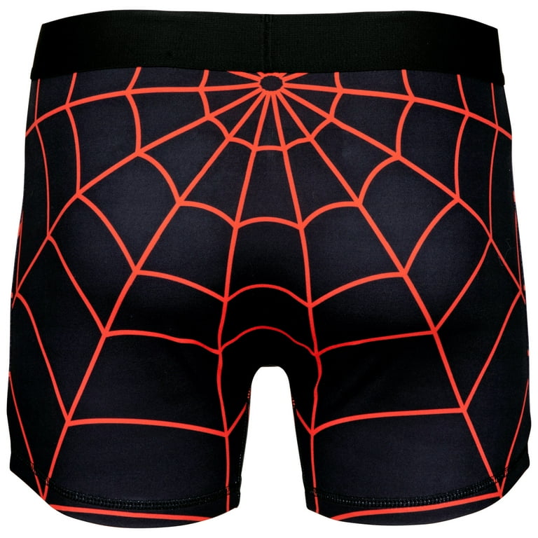 Spider-Man Miles Morales Character Armor Style Boxer Briefs-Large