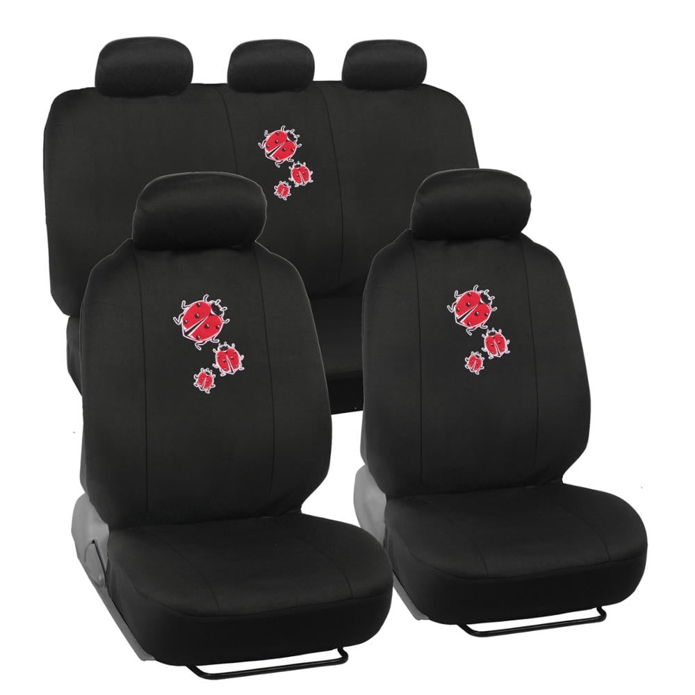 Lady Bug Design Seat Covers for Car, SUV, Van and Truck, 9pc Walmart