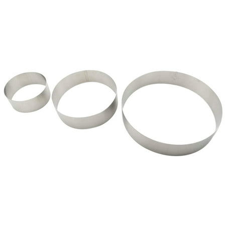 

Geieold Round Muffin Tart Rings Multilayer Birthday Cake Baking Pans Stainless Steel Rings Round Molding Mousse Cake Rings