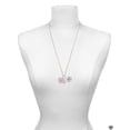thumbnail image 3 of Delight Jewelry Silvertone Big Sister Rock on AB Crystal Heart - Hot Pink Heart Nurse Strong Zoe Necklace, 3 of 4