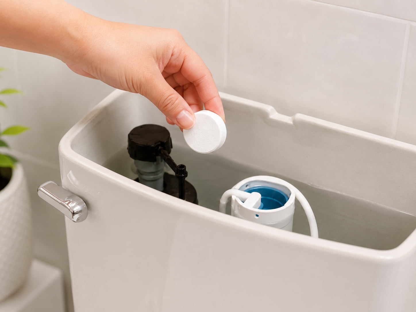 Great Value Toilet Bowl Tablets with Bleach, 4 count
