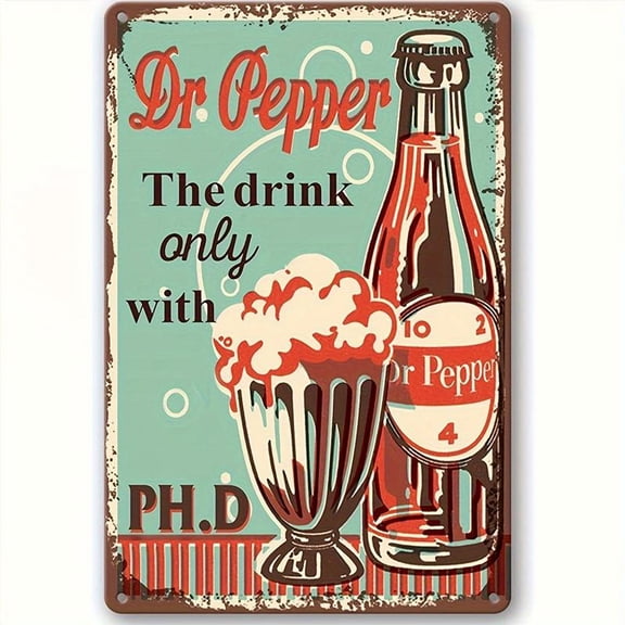 Metal tin sign vintage compatible for Dr Pepper sign animal warning signs funny Christmas wall art for man cave home decor metal animals band beer retro restaurant metal sign decor pepper gifts
