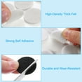 thumbnail image 3 of Uxcell 1" Self Adhesive Felt Furniture Pads, 100Pcs Round Felt Pads Hardwood Floor Protectors, Black, 3 of 5