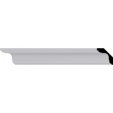 2 1/4"H x 2 1/4"P x 3 1/4"F x 94 1/2"L Jefferson Traditional Crown Moulding