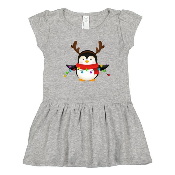 Inktastic Penguin Xmas Girls Toddler Dress