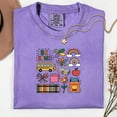 thumbnail image 4 of Comfort Colors® Teacher Shirt, Teach Tee, Back to School,School doodles Shirt,Back to school Shirt, Preppy Teacher Shirt,Retro Teacher Shirt, 4 of 6
