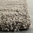 thumbnail image 4 of SAFAVIEH Santa Monica Chelsey Solid Shag Area Rug, Mushroom, 6'7" x 6'7" Square, 4 of 9