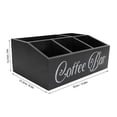 thumbnail image 5 of BIMZUC Premium Wooden Coffee Station Organizer – 5‑Compartment Black Box for Countertop, Cups, Pods & Accessories, 5 of 6