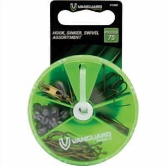 Inception Outdoors Vanguard 75-Piece Assorted Hook, Swivel & Sinker Kit