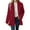 Red, variant on Women's Winter Coat Double Breasted Turtleneck Collar Long Sleeve Wool Blend Pea Coat with Side Pockets Warm Elegant Outerwear for Women Pink S