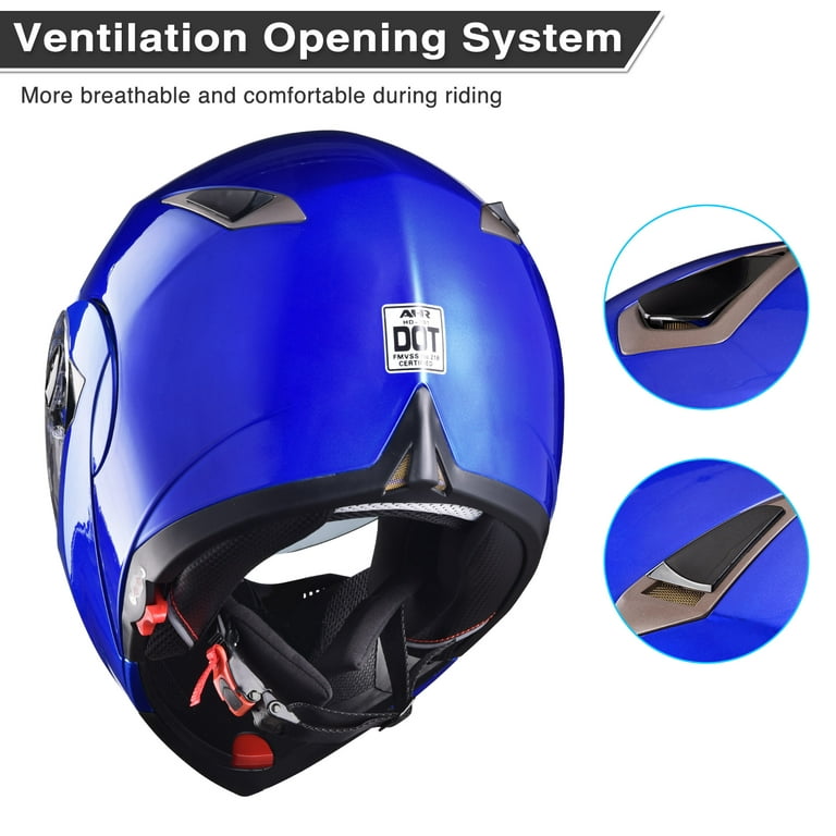 AHR RUN-O Open Face Helmet with Visor –