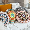 thumbnail image 3 of Morocco Ethnic Style Hand-Embroidery Round Pillow Case Living Room Sofa Decorate, 3 of 11