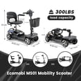 thumbnail image 2 of 15 Miles 4-Wheel Mobility Scooter for Adults & Seniors, 350W Powered Electric Wheelchair Device, Foldable & Portable Design with Removable Basket,300LBS Capacity,Compact & Portable for Elderly, 2 of 9