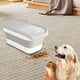 thumbnail image 5 of Contenedor de comida para perros | Contenedor plegable hermético con tapa abatible y ruedas, capacidad de 12-15 kg | Contenedor portátil y duradero para comida de perros, cereales de arroz y, 5 of 6