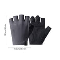 thumbnail image 3 of Guantes de fitness de media punta transpirables con palma antideslizante, muñeca ajustable, contactos reforzados para ciclismo y entrenamiento en gimnasio, unisex, negro, gris, rosa., 3 of 6