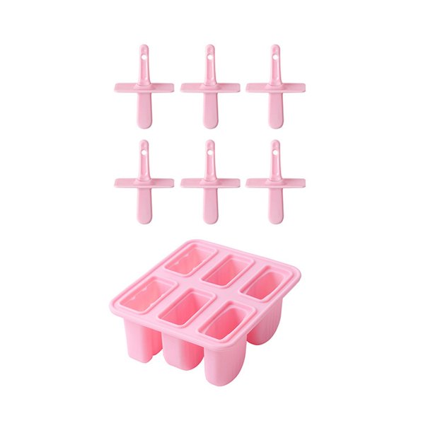 6 moldes de silicona for helados caseros, herramientas for hacer helados con dibujos animados