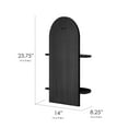 thumbnail image 6 of American Art Decor Lunar Ledges Wall Shelf in Black - 23.75" x 14", 6 of 8