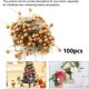 thumbnail image 4 of 100 piezas de flores artificiales de bayas de acebo para colgar en Navidad, adornos para bodas, fiestas, cumpleaños, cajas de regalo DIY, coronas decoradas (10 mm), 4 of 5