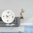 thumbnail image 2 of Reloj de pared,Reloj de pared decorativo,moderno y elegante.,Reloj de pared redondo silencioso y sin tictac,regalo,Figura de escritorio,Estante de estatua de caballo para, 2 of 8