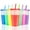 7 Pack C, variant on Chainplus Color Changing Cups with Lids and Straws 24oz, Durable Plastic Reusable Tumblers for Iced Cofffe Juice, Easy Clean Stacktable Cup for Kids Adults Party,7 Pack