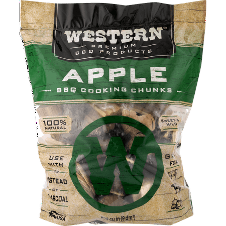 Western Walnut - Western Premium BBQ Products Apple BBQ Cooking Chunks, 549 cu in