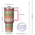 thumbnail image 2 of OBREWU Pioneer Flower Tumbler with Handle and Lid,40oz Pioneer Flower Double Wall Vacuum Insulated Tumbler,Pioneer Flower Cups Gift for Women and Men, 2 of 7