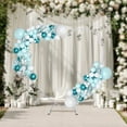 thumbnail image 2 of Dwellnix Romantic Heart-Shaped Wedding Arch, Carbon Steel Metal Frame with T-Shaped Base for Secure Setup and Customizable Decorations, 2 of 6