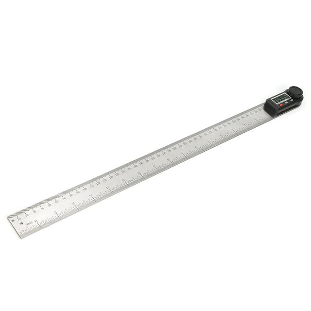 0-360° Angle Ruler, Stainless Steel Clear And Easy To Read Goniometer, Easy To Operate For Wood Work Workshop 500mm