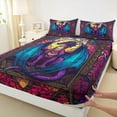 thumbnail image 3 of Castle Fairy Female Men Adults Magical Dragon 4pcs Bed Sheets,Exotic Style King Sheets,Abstract Animal Super Cozy Sheet Set,Super Cozy Room Decor, 3 of 7