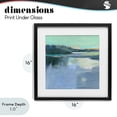 thumbnail image 4 of Stupell Industries Coastal Brave Boat Harbor Black Framed Print Under Glass, 16 x 16, by Kathleen Robbins, 4 of 8