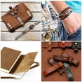 thumbnail image 6 of Leather Straps for Crafts, 1 Pack 1-1/2" Wide Grain Leather Strips(Brown), 6 of 6