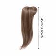 thumbnail image 3 of Eqslft Hairpiece Topper Clip-on for Women Natural Brown18 Inch, Invisible Thinning Hair Wiglet Hair Extension for Daily Use, 3 of 6