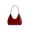 Red, variant on Women's Small Crescent Shoulder Bag Patent Leather Retro Y2k Hobo Handbags Tote Underarm Clutch Purse (Red)
