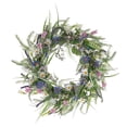 thumbnail image 2 of Blue Spring Wreath for Front Door, 17.7-Inch Summer Door Wreath with Wildflowers and Lavender, Indoor Outdoor Wall Porch Home Decor, A, 2 of 9