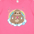 thumbnail image 4 of Inktastic Sloth Yoga Rainbow Girls Baby T-Shirt, 4 of 5